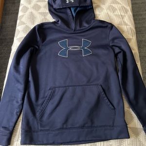 Young large Under Armour Hoodie blue